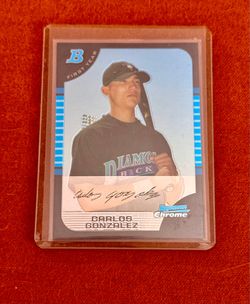 2005 Bowman Chrome First Year / 1st Bowman Chrome Carlos Gonzalez (“CarGo”).