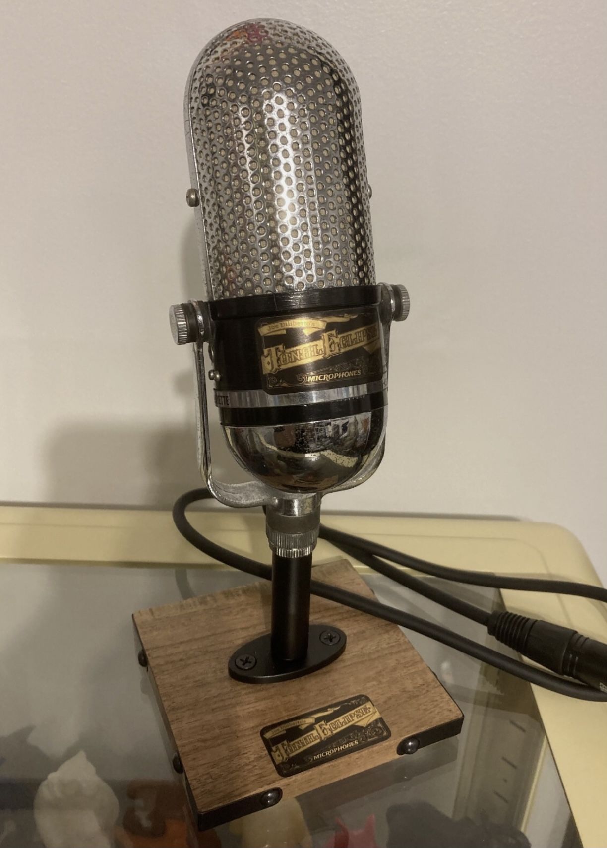 Customized Vintage Pill RIBBON Microphone Working WITH Desk Stand Please Read!!