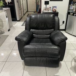 Real Leather Recliner Sofa And Recliner Chair