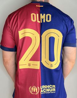 Dani Olmo Barcelona Champions League Jersey Soccer