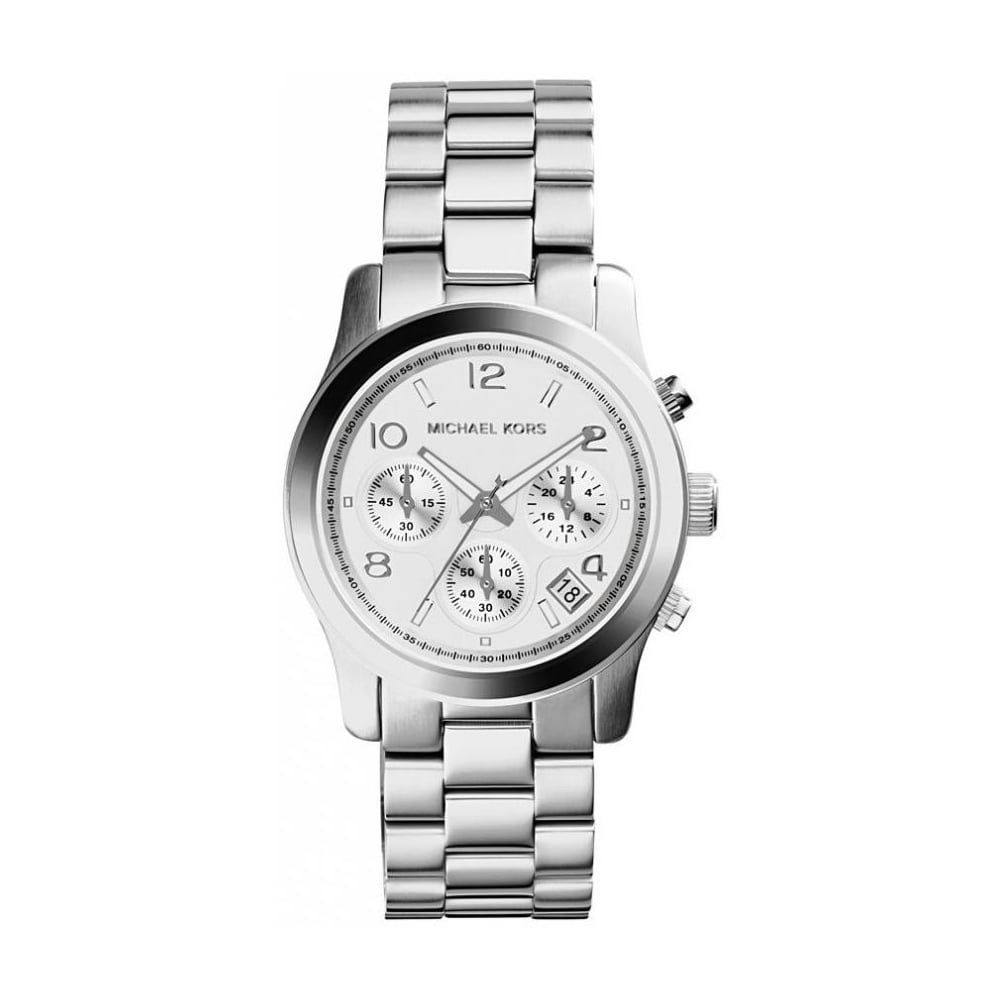 Michael Kors Women’s Chronograph Runway Silver Watch MK