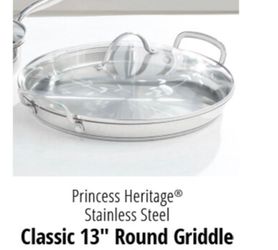 Princess house plancha redonda de 13"