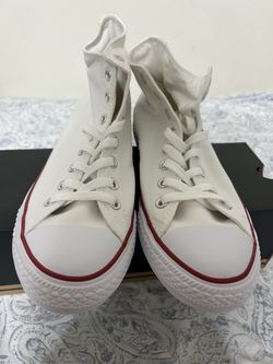 Converse White Midtop Size 8.5