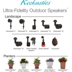 Rockusticks Outdoor Speakers. If You Are Interested Let Me Know What Type.