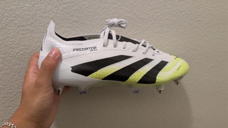 adidas Predator Elite SG Football Cleats US 8.5 White Men's Medium
