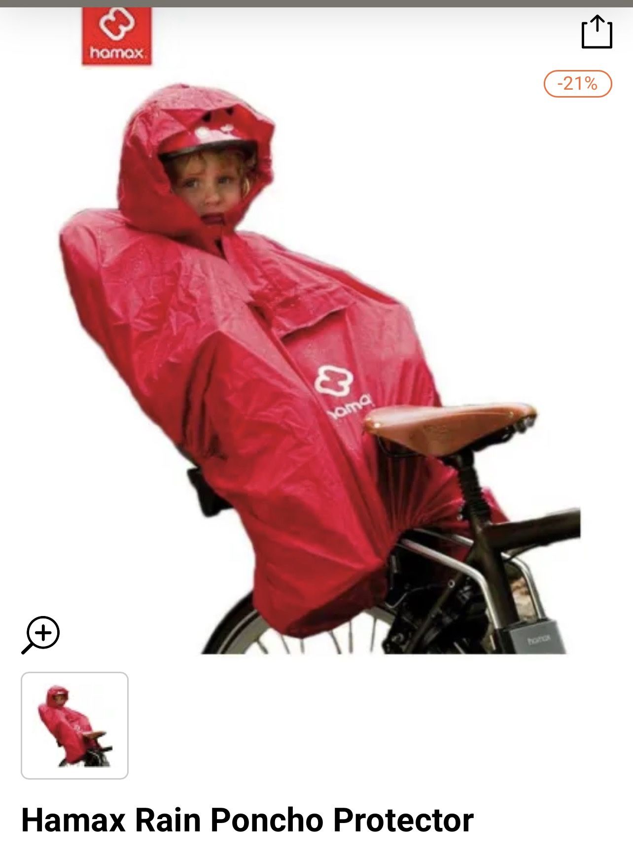 Hamax Rain Poncho Protector