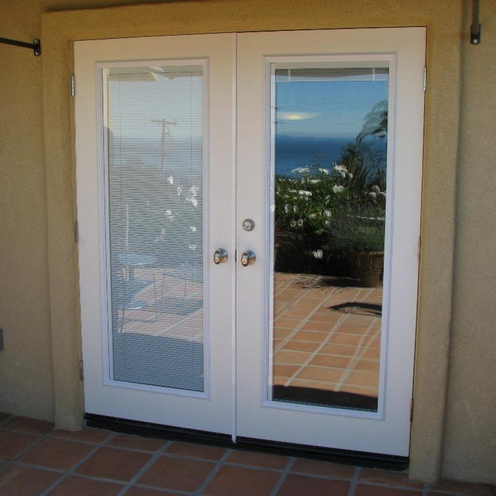 Patio French Doors With Built In Blinds