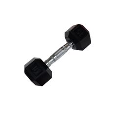 rubber hex 15 lb dumbbell