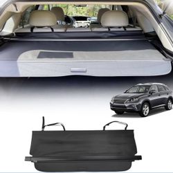 Retractable Cargo Cover Black Compatible with 2010-2015 Lexus RX350 RX450H