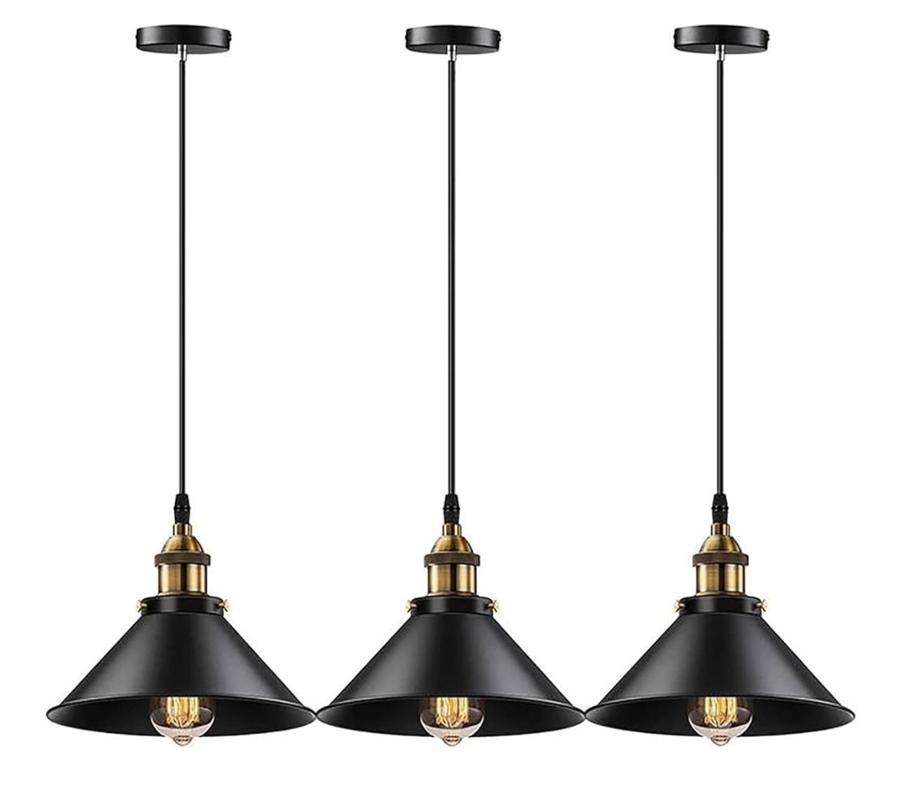Black Ceiling Pendant Light for Kitchen Island