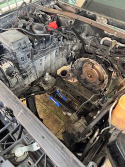 Vehicle Engine Bay – Partially Disassembled