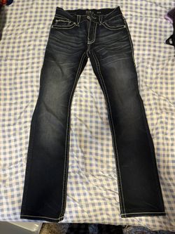 black buckle men’s jeans