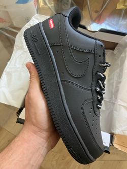 Black Air Force 1 Supreme Men Size 8.5