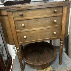 Vintage Martha Washington Style Sewing Cabinet