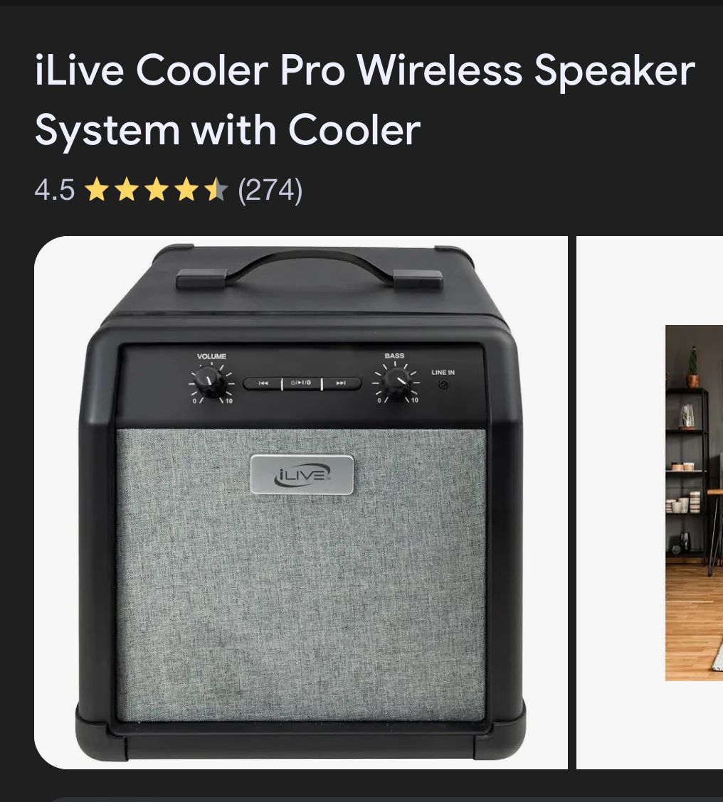 ILive Cooler Pro Wireless Speaker System With Cooler 