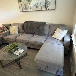 Grey Sectional Sofa With Storage Chase