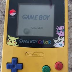 Nintendo Gameboy Color Yellow Pickachu Edition 