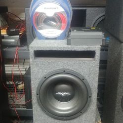 Skar 10" (1,200 watts) Car  Subwoofer Bass System With Amplifier