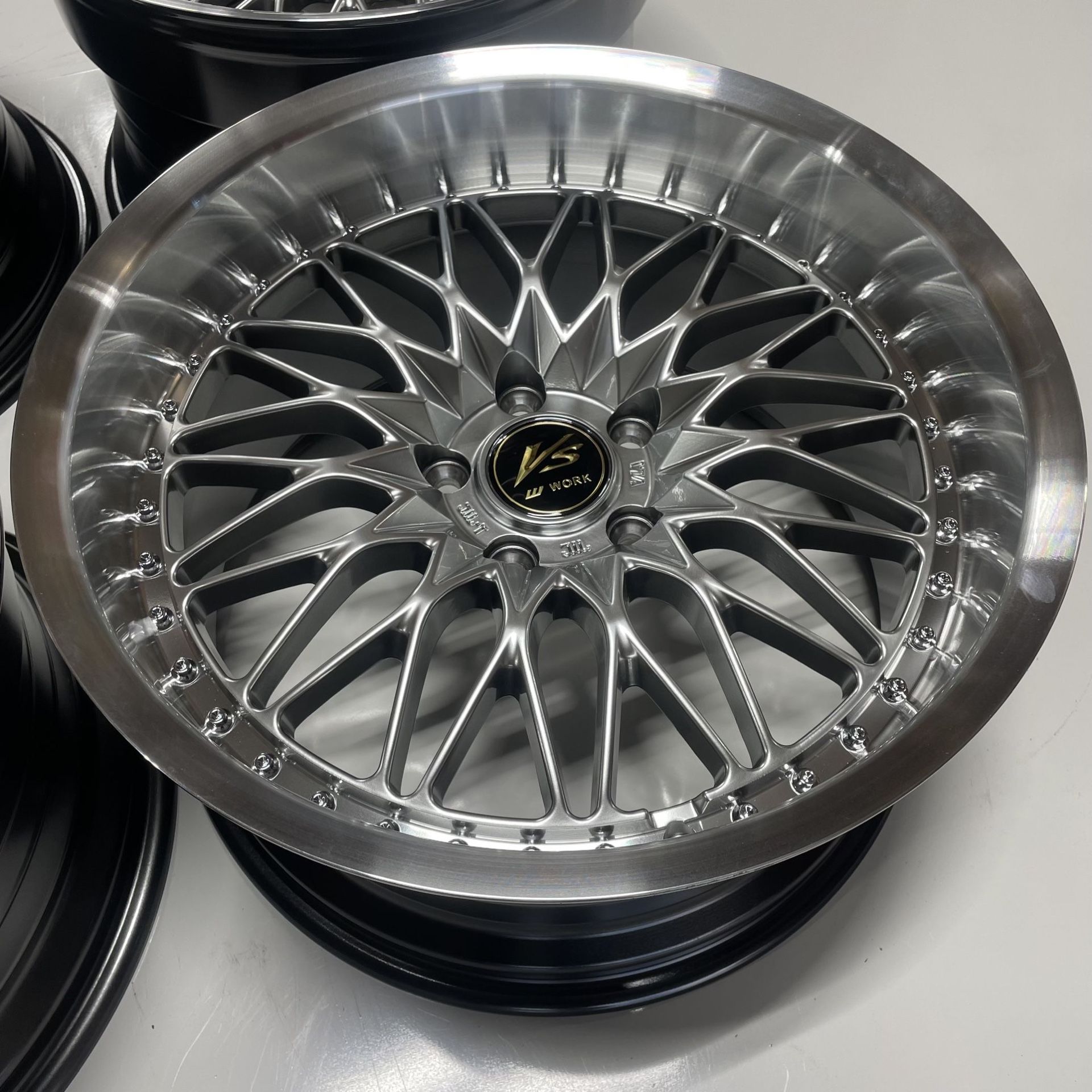 Work Rims Reps 18 Inch NEW WORK VSXV STYLE Forged Reps Wheels Rims Squared Set 18x9.5 ...