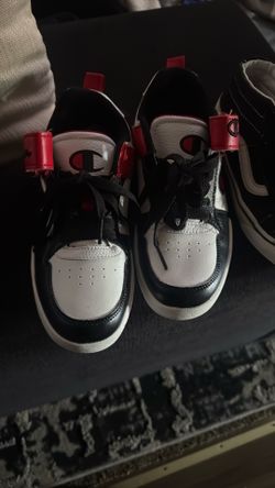 champion red black and white