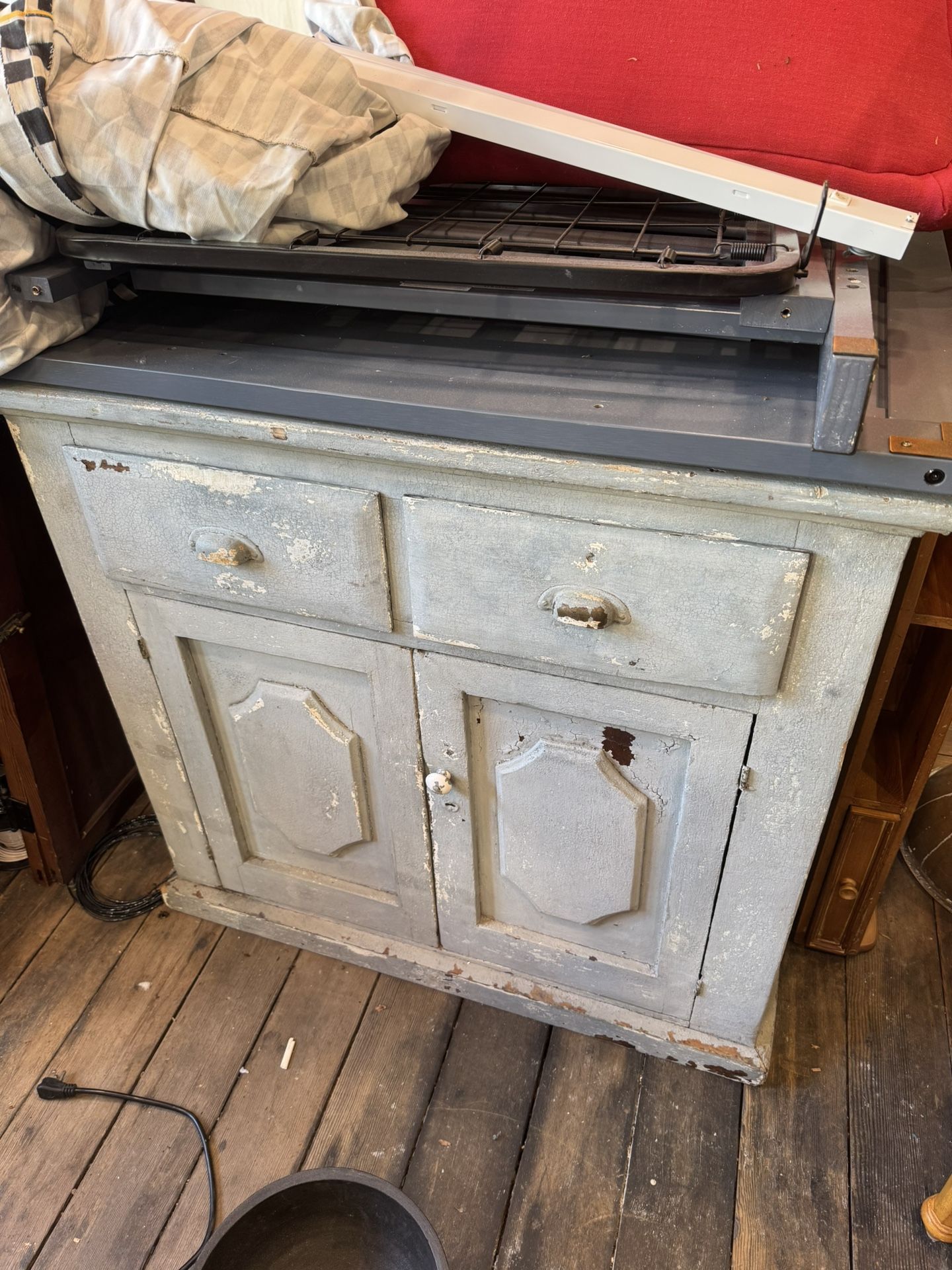 Blue Rustic Dresser