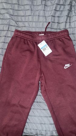 Men’s medium Nike Sweatpants Burgundy with Tags