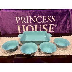 Princess House Aqua Marbella Set