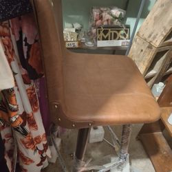 Axie Swivel Upholstered Counter Stool with Metal Frame