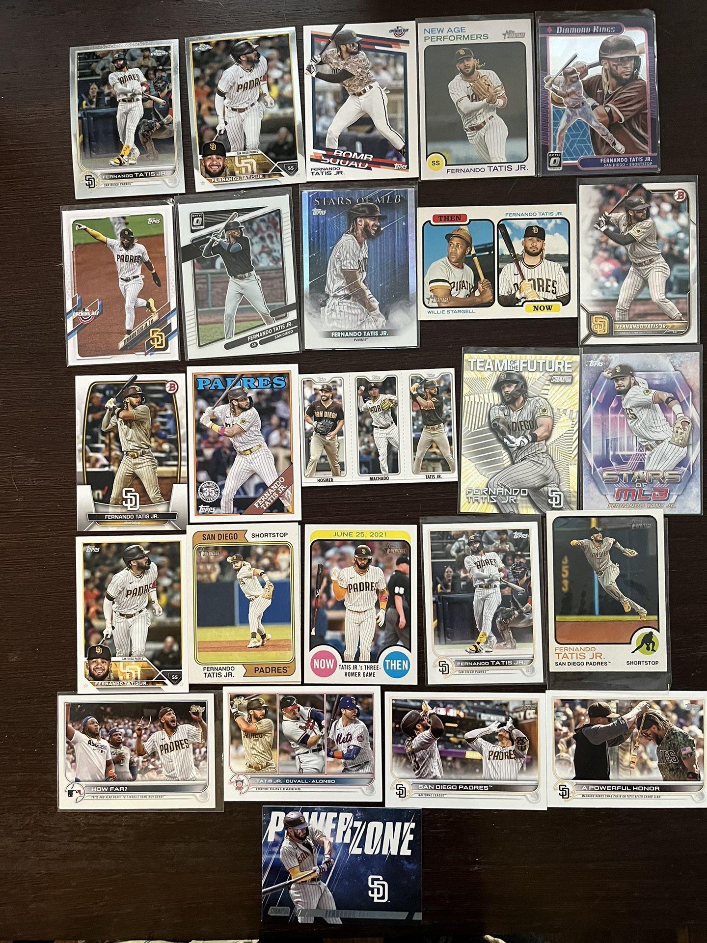 Fernando Tatis Jr. Baseball Card Lot, 2021 to 2023