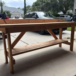 8ft Wooden Work Bench