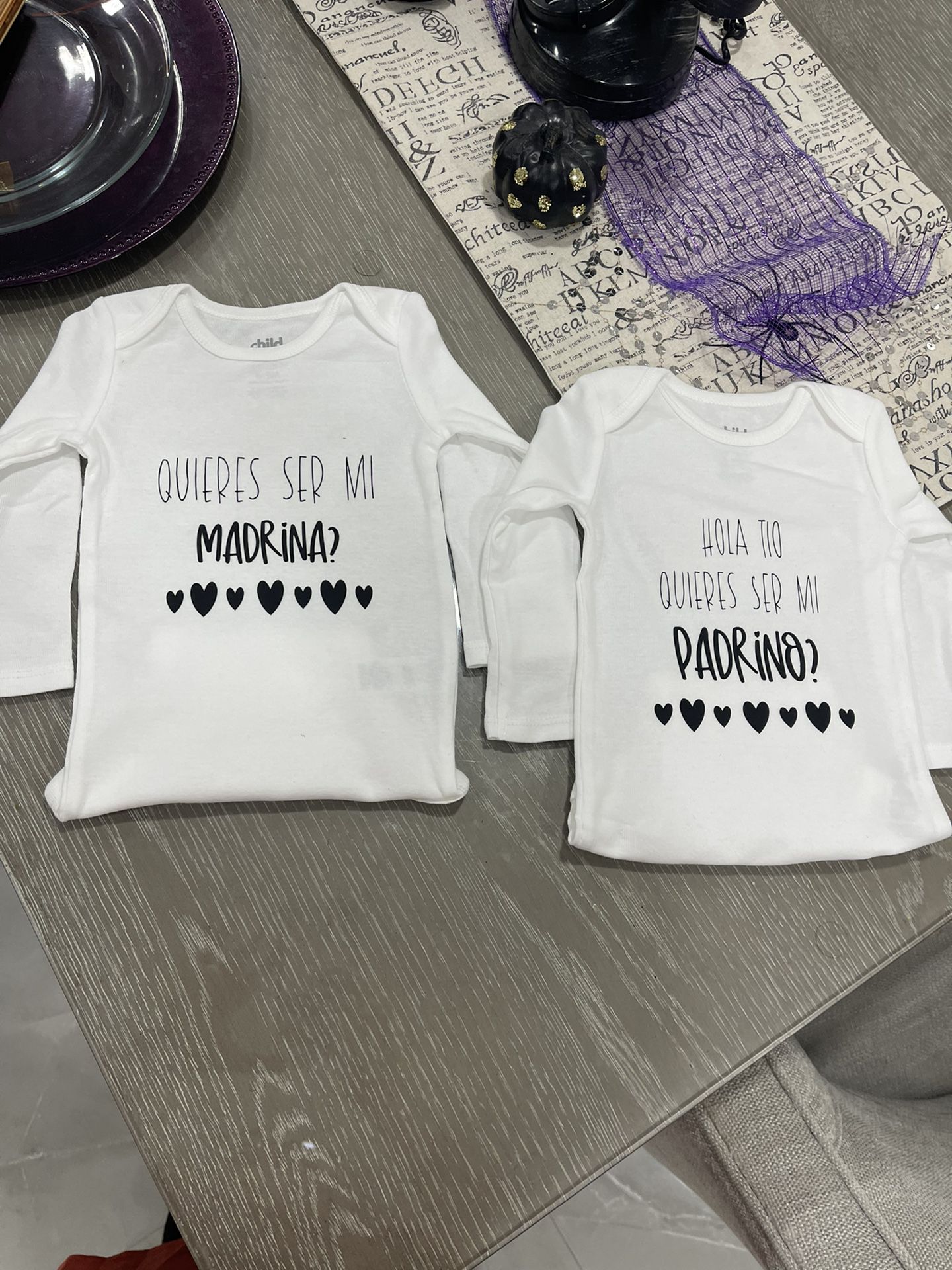 Pregnancy Godmother And godfather Onesies