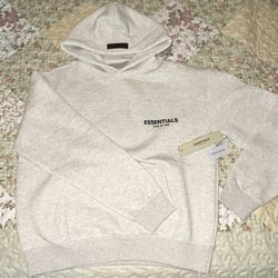 Essentials Fear Of God Hoodie Light Oatmeal