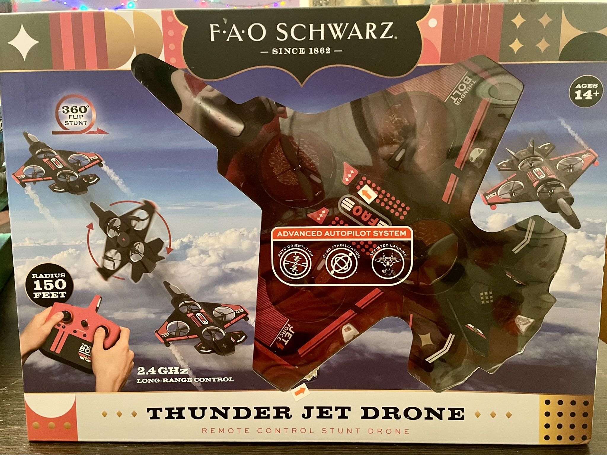 NIB FAO SCHWARTZ THUNDER JET DRONE TOY