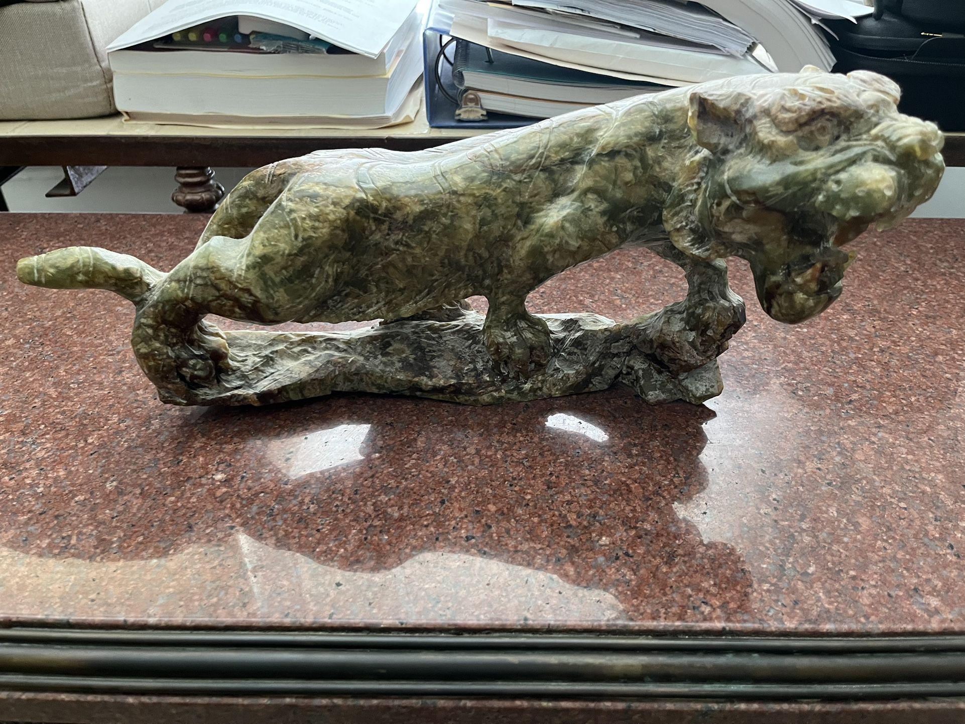 Soapstone Sabertooth Tiger