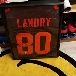 2 Signed NFL Jerseys And Framed 