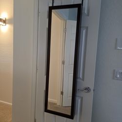 Mirrored Door Mounted Jewelry Cabinet