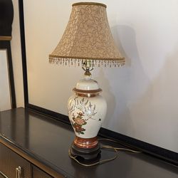Antique lamp  (hand painted)