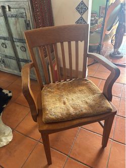 Solid light berry wood chair 1940s