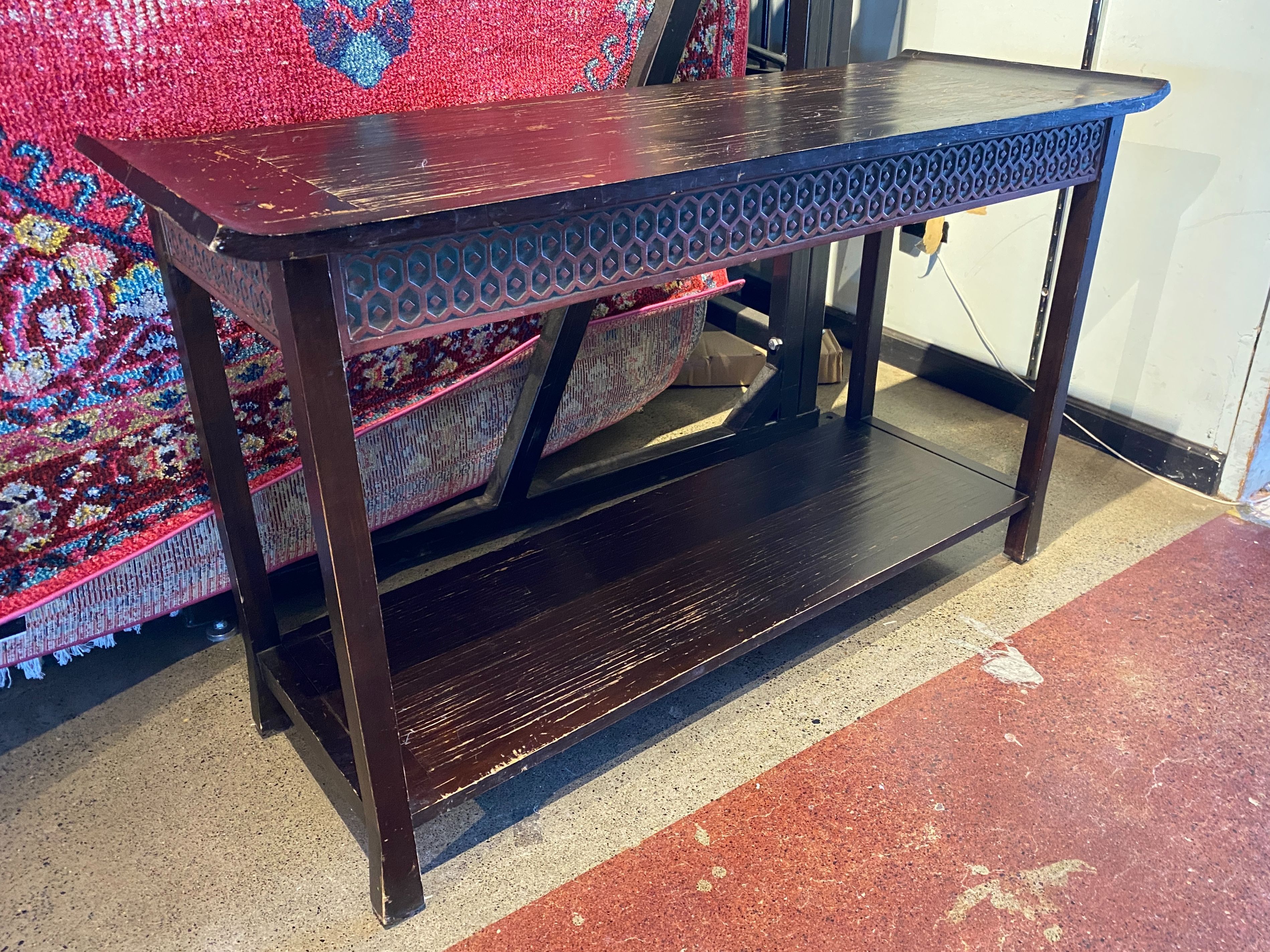 Boho Honeycomb Sofa Table