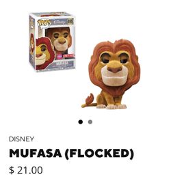 DISNEY MUFASA (FLOCKED) FUNKO