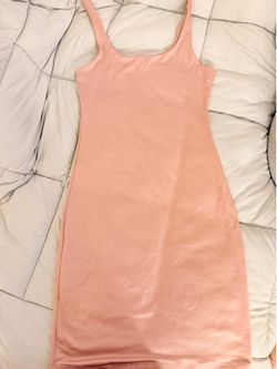 Light pink mini dress