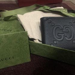 GUCCI Jumbo gg Marmont Wallet New 
