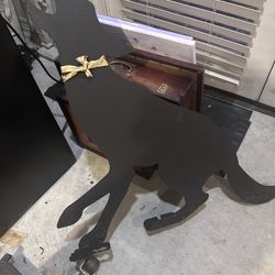 Dog Metal Yard Decor