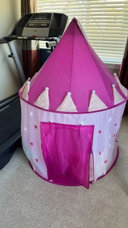 Big 2-person Pink Princess Castle Play tent for little girls (FREE)