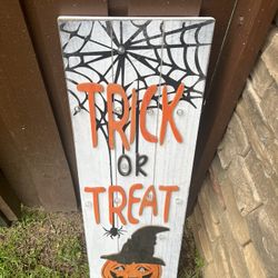 Porch Halloween Decor Sign