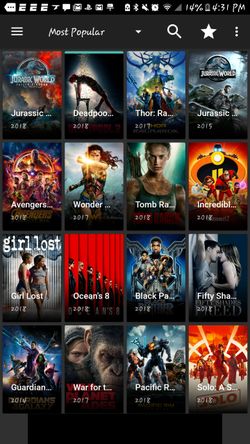 New movies and live tv