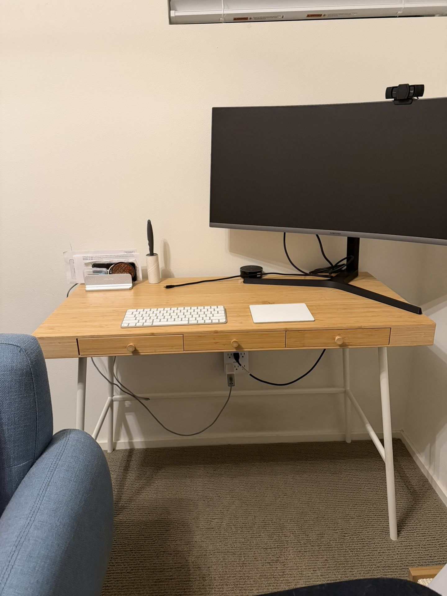 Ikea Bamboo LILLÅSEN Desk