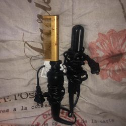 Mini Hot Comb & Mini Flat Iron