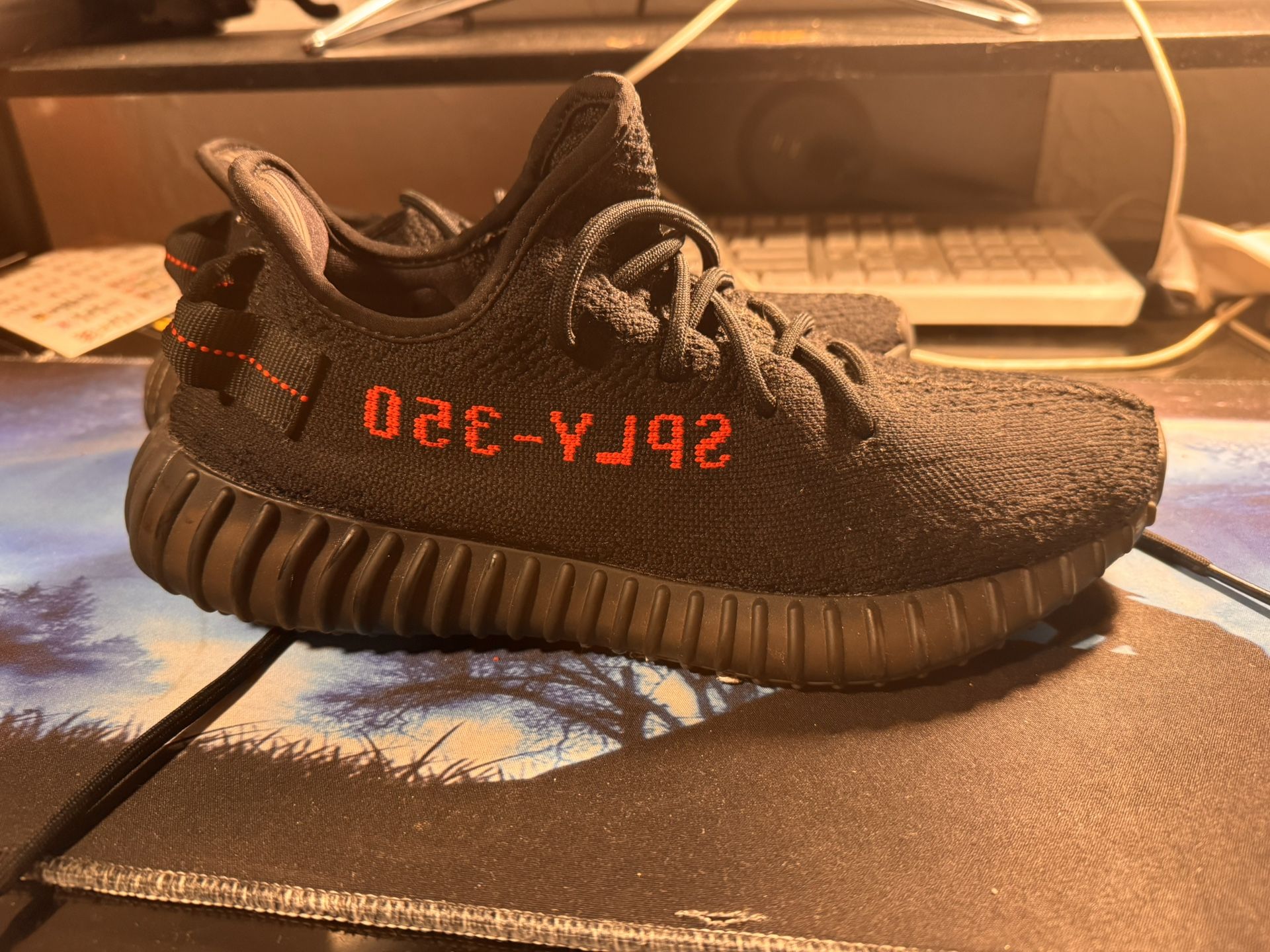 Adidas Yeezy Boost 350 V2 Bred Core Black Red