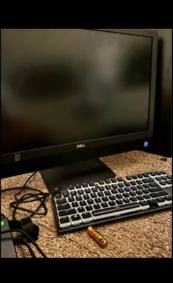 Dell monitor + keyboard